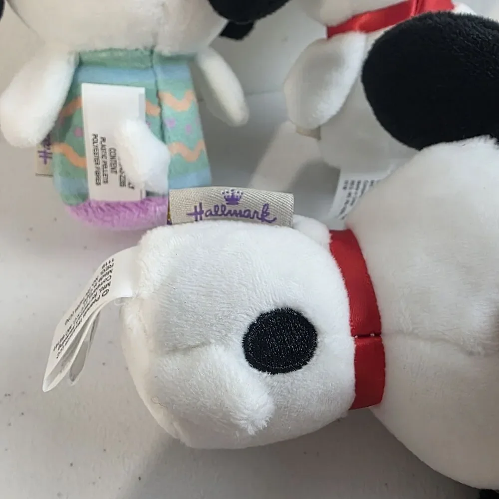 Hallmark Itty Bitty Bitty's Easter Snoopy Blue Rabbit Peanuts Egg Lot Of 3 EUC
